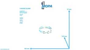 V-BAND CLAMP - 51974450063 suitable for MAN D engines