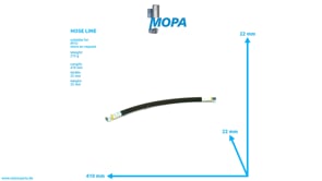HOSE LINE - 735038008110 suitable for MTU engines HOSE LINE - 735038008110 suitable for MTU engines
