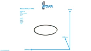 RECHTECKRING - 0080375619 passend für MTU Motoren