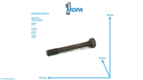 HEXAGON BOLT - 01166940 suitable for MWM & Deutz engines