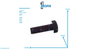 HEXAGON BOLT - 01126197 suitable for Deutz engines