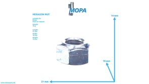HEXAGON NUT - 01144647 suitable for Deutz engines