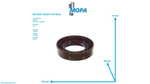 ROTARY SHAFT LIP SEAL - 01160494 suitable for Deutz engines