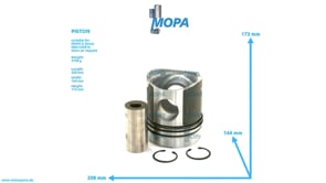 PISTON - 04009723 suitable for MWM & Deutz engines