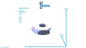 HEXAGON NUT - 04062351 suitable for MWM & Deutz engines