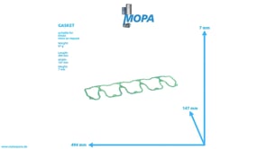 GASKET - 04198796 suitable for Deutz engines