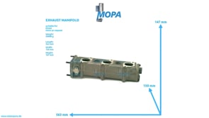 EXHAUST MANIFOLD - 04613012 suitable for Deutz engines