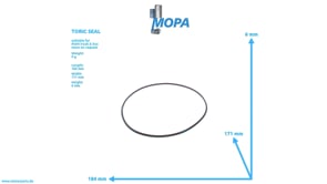 TORIC SEAL - 50965010434 suitable for MAN D engines