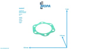 GASKET - 51069010124 suitable for MAN D engines