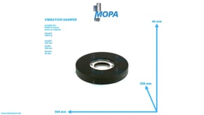 VIBRATION DAMPER - 12161643 suitable for MWM & Deutz engines VIBRATION DAMPER - 12161643 suitable for MWM & Deutz engines