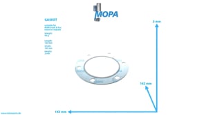 GASKET - 51089010096 suitable for MAN D engines