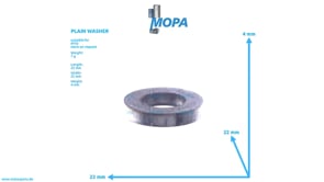 PLAIN WASHER - 5590770176 suitable for MTU engines