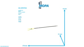 OIL DIPSTICK - 12270443 suitable for Deutz engines