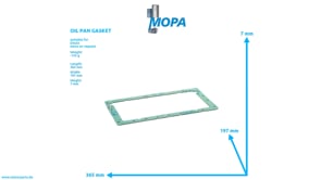 OIL PAN GASKET - 12850059 suitable for Deutz engines