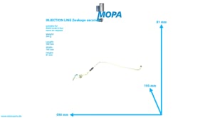 INJECTION LINE (leakage secured) - 51103020932 suitable for MAN D-engines