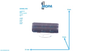 DOWEL PIN - 000007008207 suitable for MTU engines