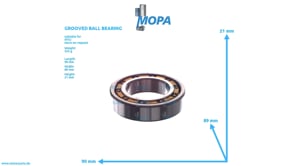 GROOVED BALL BEARING - 000625900178 suitable for MTU engines
