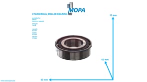 CYLINDRICAL ROLLER BEARING - 01117023 suitable for Deutz engines