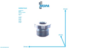 SCREW PLUG - 01149292 suitable for Deutz engines