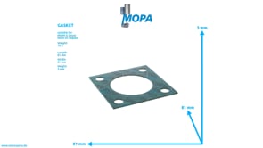 GASKET - 04077292 suitable for MWM & Deutz engines