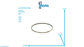 OIL CONTROL RING - 12309198 suitable for MWM & Deutz engines