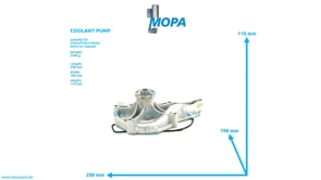 COOLANT PUMP - 24070789 suitable for Volvo/Volvo Penta engines
