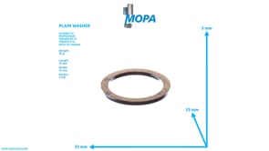 PLAIN WASHER - 12030168 suitable for MWM & Deutz engines