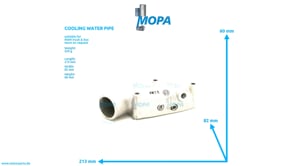 COOLING WATER PIPE - 50063010641 suitable for MAN D-engines