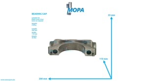 BEARING CAP - 51011051162 suitable for MAN D-engines