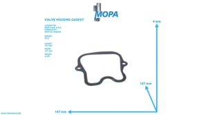 VALVE HOUSING GASKET - 51039050135 suitable for MAN D-engines
