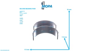 BIG END BEARING PAIR - 5550302160 suitable for MTU engines BIG END BEARING PAIR - 5550302160 suitable for MTU engines