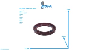 ROTARY SHAFT LIP SEAL - 700386048001 suitable for MTU engines