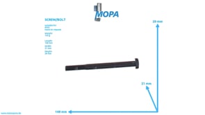 HEXAGON BOLT - 000960012206 suitable for MTU engines