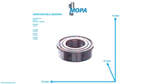 GROOVED BALL BEARING - 01109048 suitable for Deutz engines GROOVED BALL BEARING - 01109048 suitable for Deutz engines