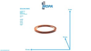 SEALING RING - 01118936 suitable for Deutz engines