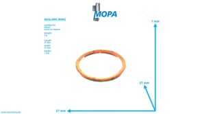SEALING RING - 01124011 suitable for Deutz engines