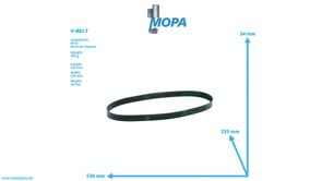 V-BELT - 0159974492 suitable for MTU engines