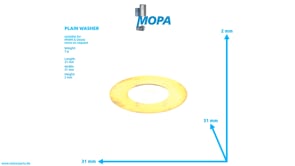 PLAIN WASHER - 03324561 suitable for MWM & Deutz engines