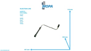 INJECTION LINE - 04078878 suitable for MWM & Deutz engines