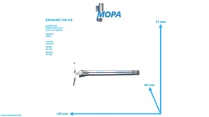 EXHAUST VALVE - 51041010487 suitable for MAN D-engines