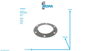 GASKET - 51159010027 suitable for MAN D engines