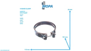 V-BAND CLAMP - 51974450118 suitable for MAN D-engines