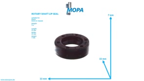 ROTARY SHAFT LIP SEAL - 01160485 suitable for Deutz engines