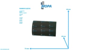 RUBBER SLEEVE - 01182588 suitable for Deutz engines