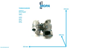 TURBOCHARGER - 51091007590 suitable for MAN D-engines