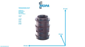TENSIONING NUT - 04075929 suitable for MWM & Deutz engines