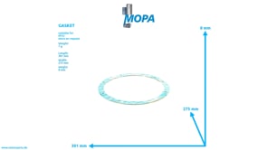 GASKET - 5840984580 suitable for MTU engines