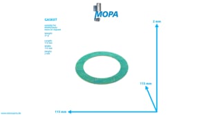 GASKET - 12030421 suitable for MWM & Deutz engines
