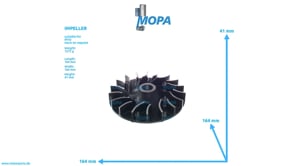 IMPELLER - 5592010007 suitable for MTU engines