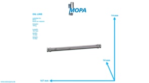 OIL LINE - 5800150155 suitable for MTU engines